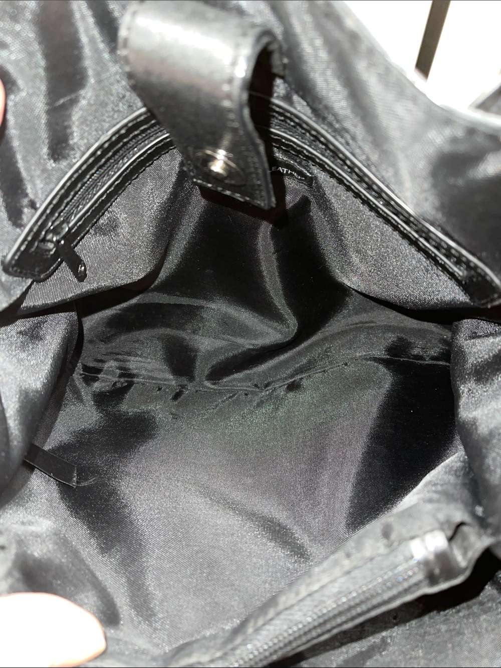 Vintage Wilson’s Leather Classic Black Leather Tote Bag with Matching Wallet - Picture 6 of 14